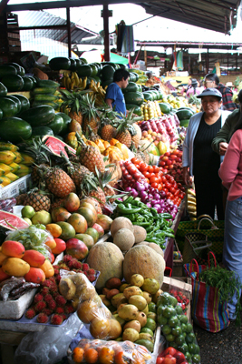 A Cuenca mercado overflows with home-grown produce.