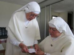 Sister Aurora and Madre Teresa.