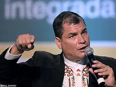 Ecuador President Rafael Correa.