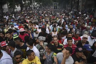 Protesters in Medellin, Colombia demanding legalization of marijuana in May rally.