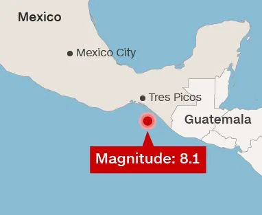 Magnitude 8.1 quake rocks southern Mexico; Deaths, widespread damage, power outages reported