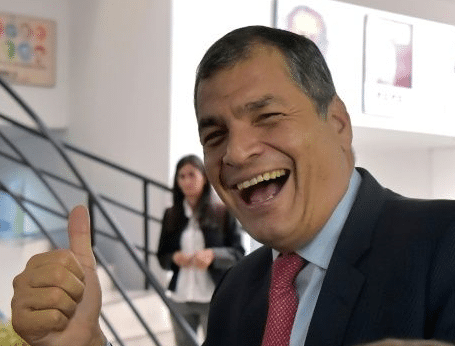 Correa back in Ecuador to fight referendum
