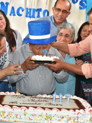 Oldest man in Ecuador, maybe the world, just celebrated his 117th birthday