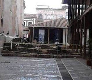 Calle Santa Ana house demolished, Trade garbage for compost, Quito earthquake, U.S. university fair