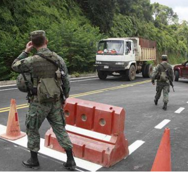Ecuadorian soldiers and drug traffickers engage in firefights near the Colombian border