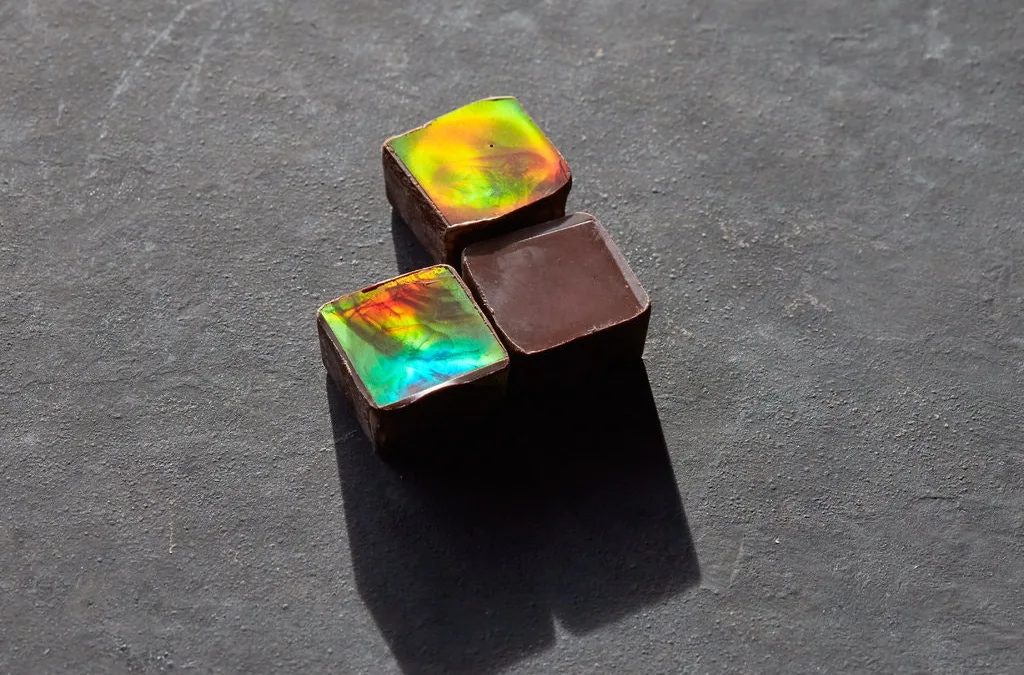 Would you like chocolate that shimmers like a rainbow?
