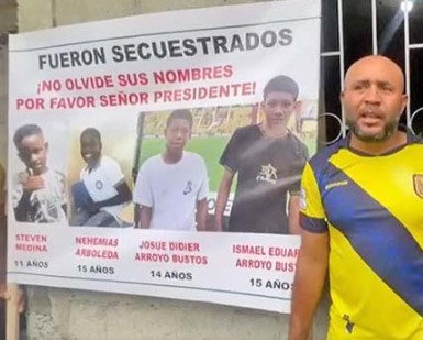 Military personnel held in boys’ disappearance as bodies are discovered; Abad calls Noboa ‘dictatorial’; National Assembly summons judge in Abad decision