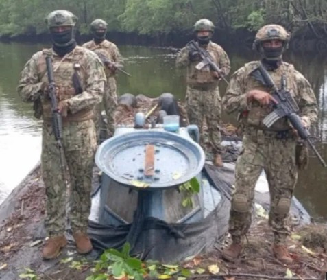 Ecuadorian troops find a 115-foot-long ‘narco-sub’ hidden in a nature reserve on Colombian border