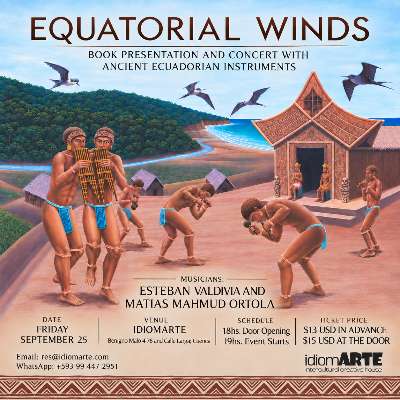 Tonight! Ancient Sounds of Ecuador Book Launch + Concert